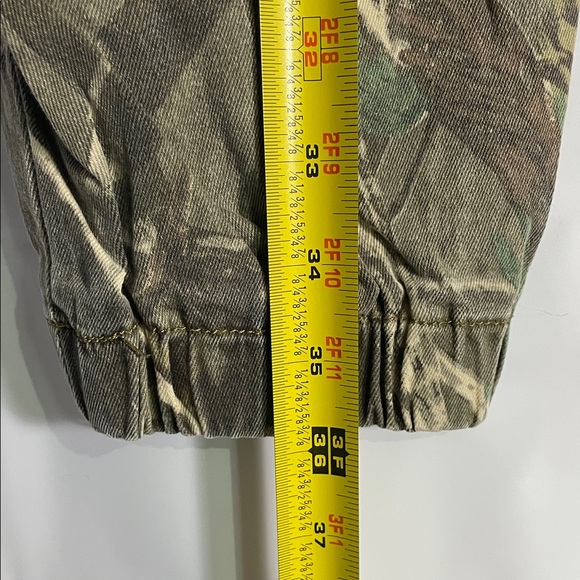 Women's Camouflage Cargo Ankle Pants - Green Beige Camo size 13 - Picture 8 of 13